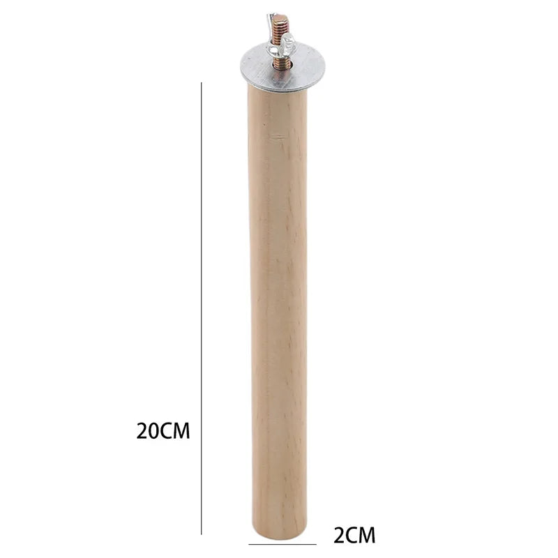 Parrot Pet Raw Standing Stick Wood Hanging Stand Rack Toy Sticksstand Parakeet Branch Perches For Bird Cage Bar Pet Supplies