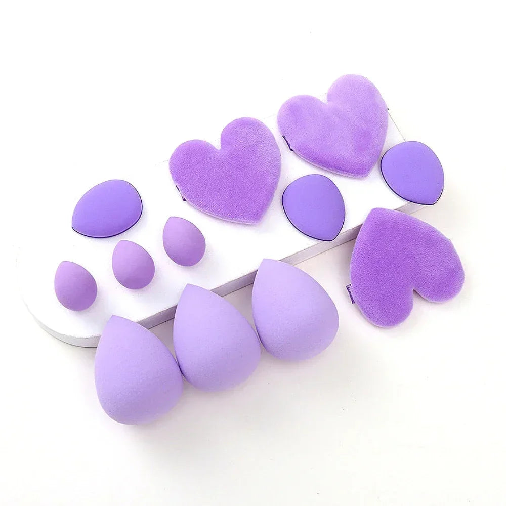 12Pcs Makeup Sponge Blender Beauty Egg Set for Flawless Application