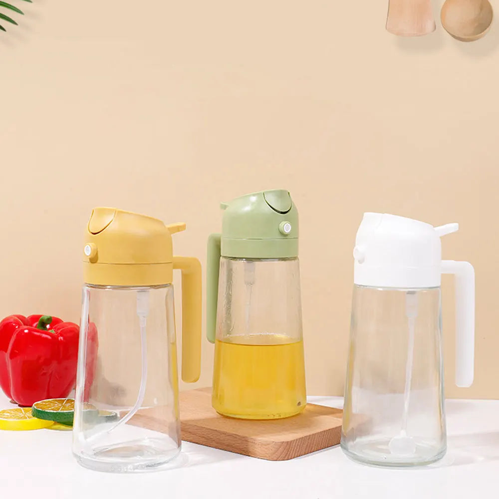 2in1 470ml Plastic Spray Oil Sprayer Bottle for BBQ Kitchen Tool