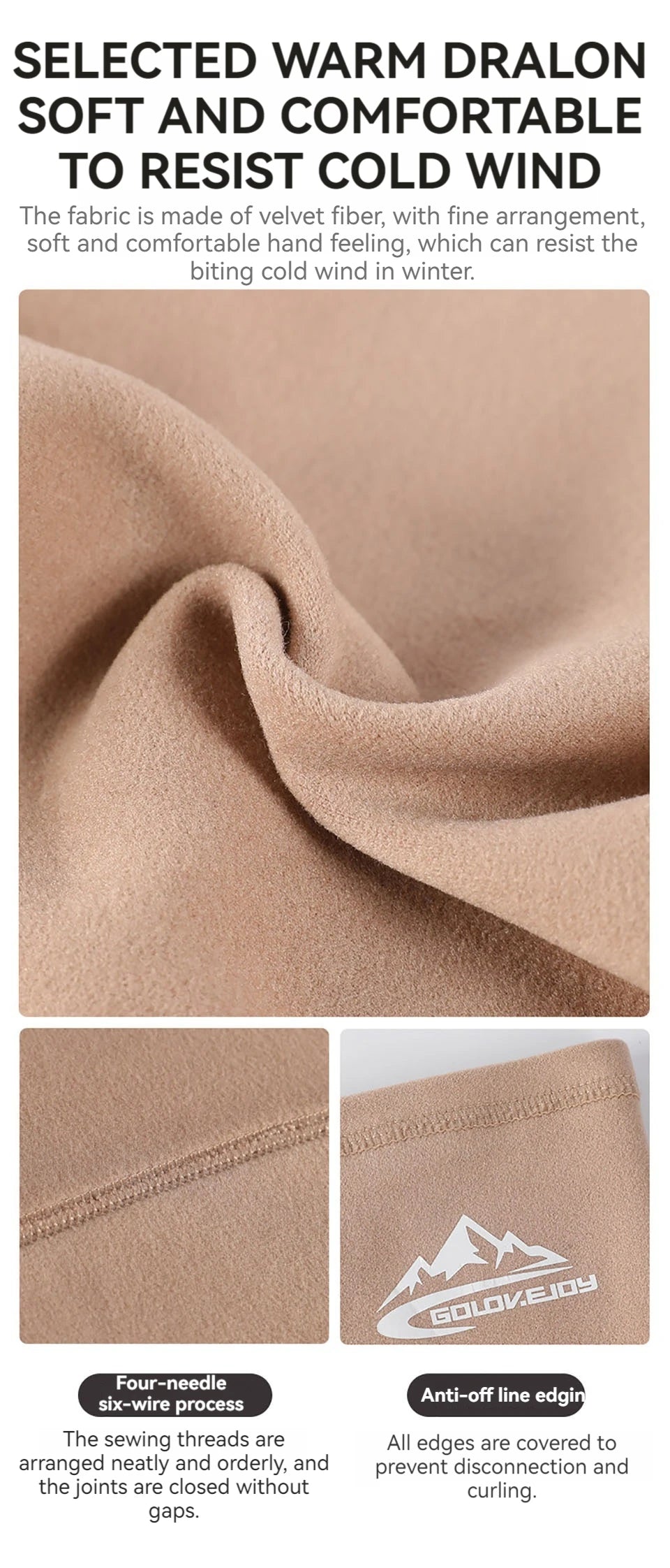 GTUBIKE Men Women Winter Sports Bandana Velvet Neck Warmer