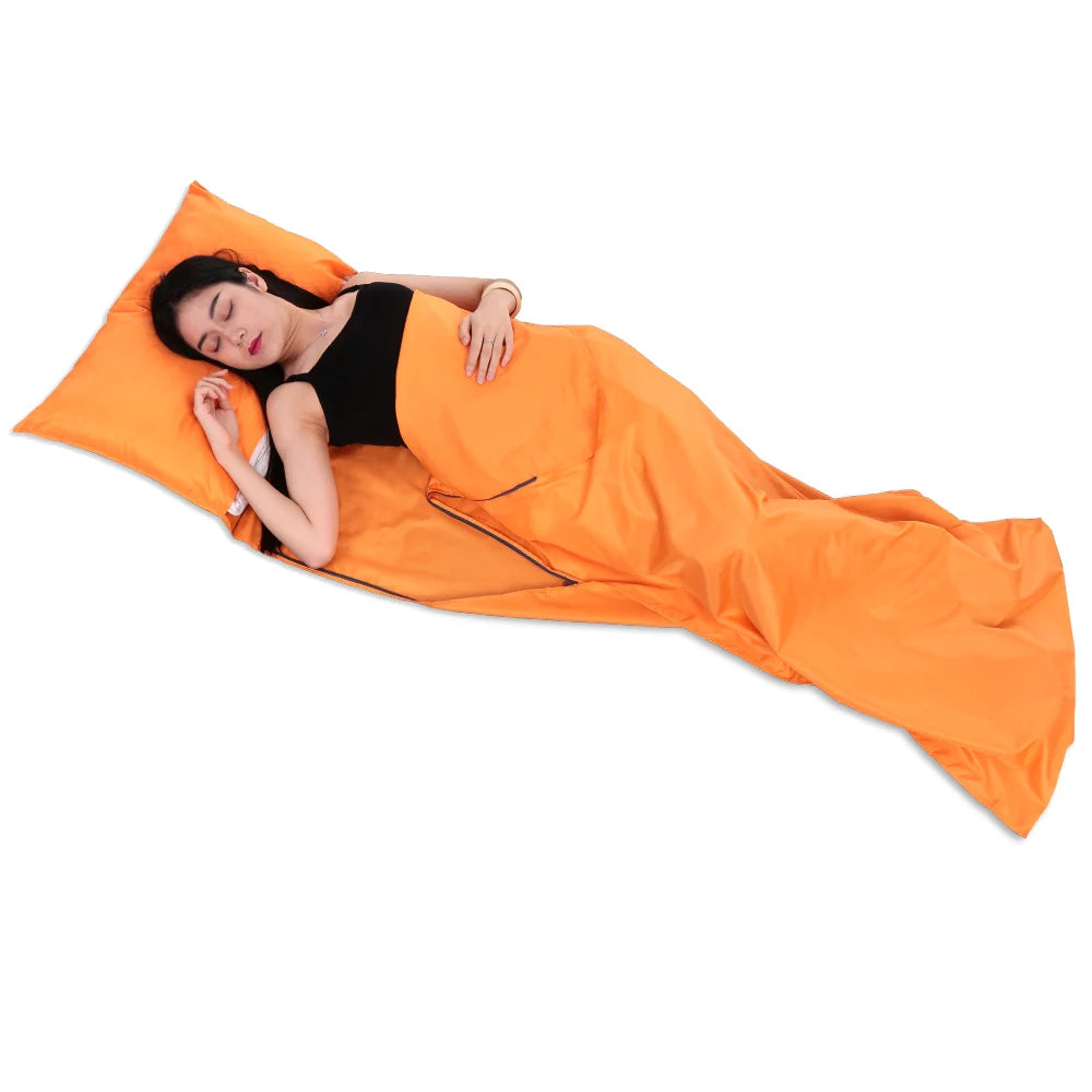 Lightweight Outdoor Sleeping Bag Liner Polyester Pongee 75x210CM