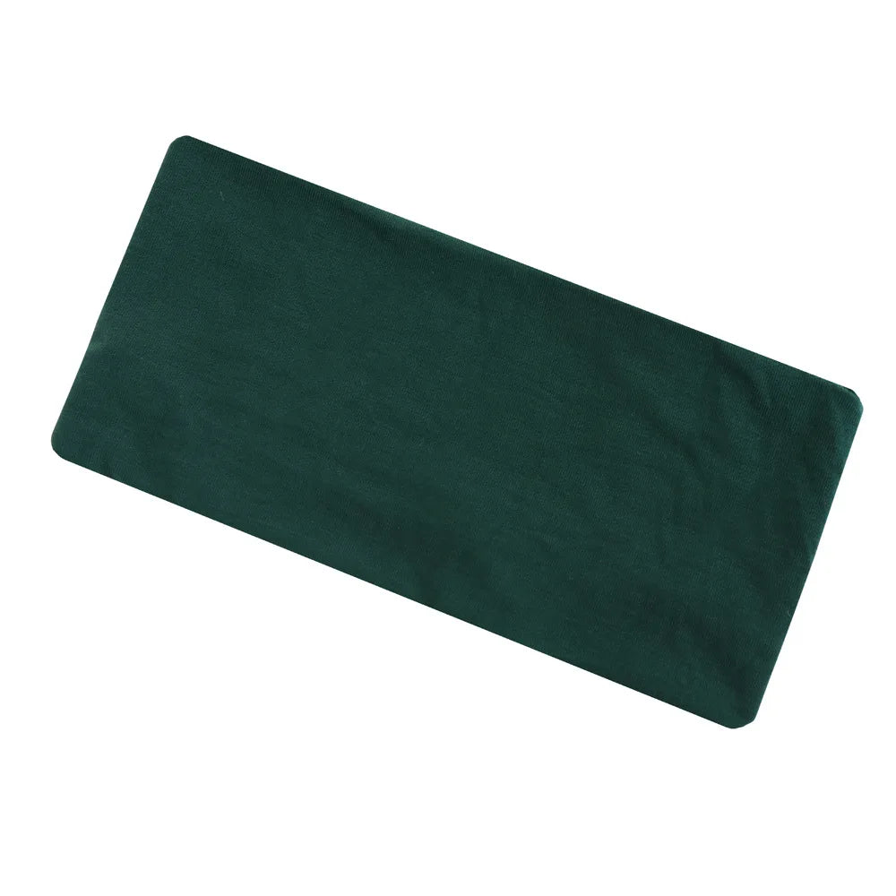 Headbands For Women Solid Color Elastic Wide Turban Headwrap Yoga Makeup Hair Accessories