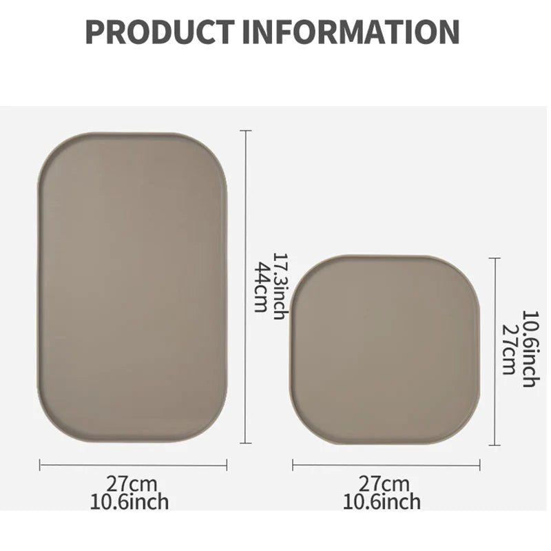 3-color available pet meal MATS, made of silicone, soft and easy to clean, cat feeding MATS, square feeding MATS for eating