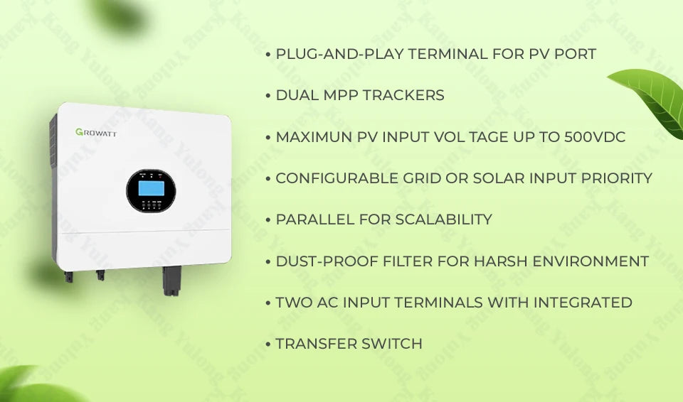 Growatt 6KW Off Grid Inverter SPF 6000 ES Plus WiFi Hybrid