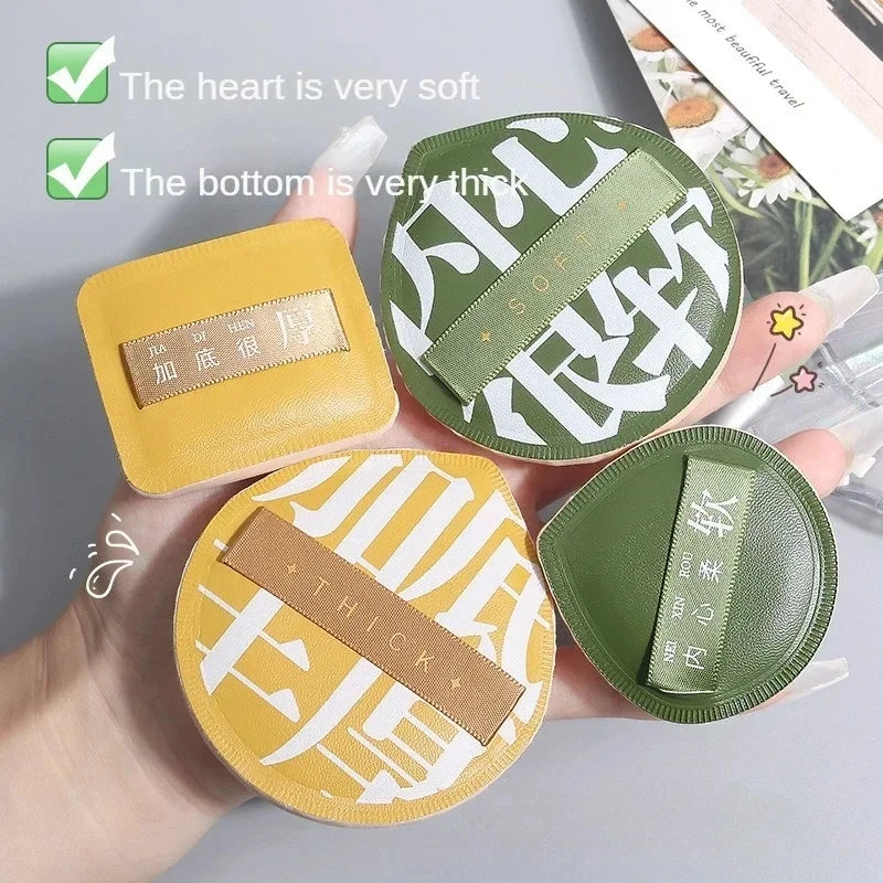 A Set Of 3 Soft Air Cushion Puff Makeup Blender Sponges