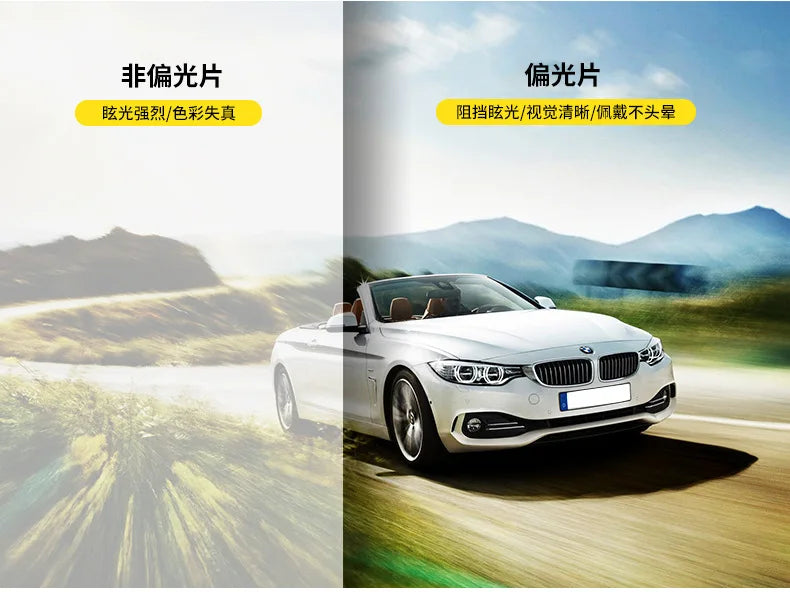 6 In 1 Spectacle Frame Men Women with Clip On Polarized Sunglasses