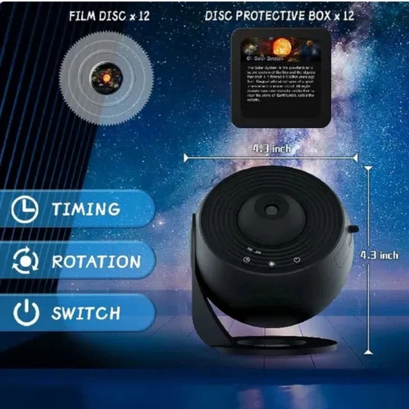 Galaxy Projector Night Light 360 Degree Rotating Starry Sky LED Lamp for Kids Bedroom and Home Decor Gifts