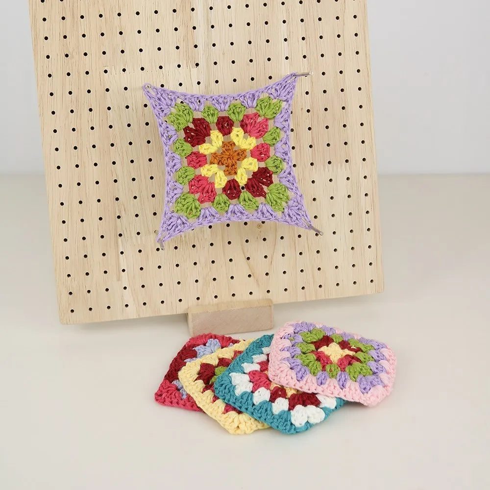 Wooden Knitting Blocking Board for Granny Squares Shawls Scarves Socks Sweaters and DIY Projects