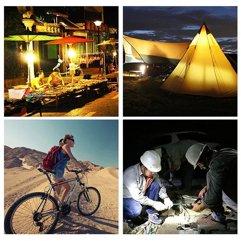 Solar Portable Lighting Solar Power Panel Generator Kit with 3 LED Bulbs for Camping and Hiking