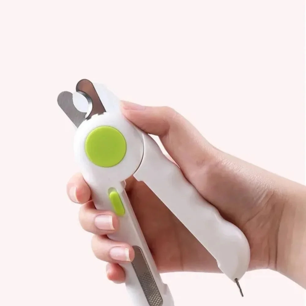 Professional Pet Nail Clipper with LED Light for Cats and Small Dogs - Safe and Easy Claw Grooming Tool