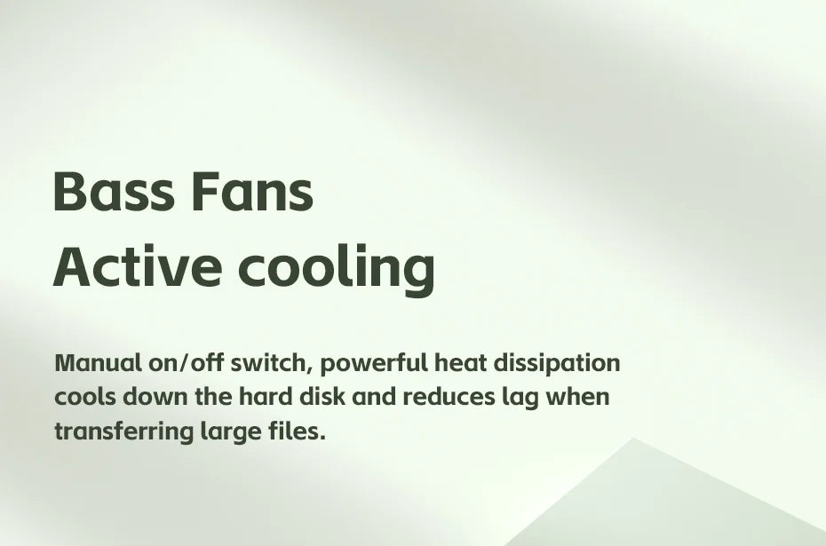 Hagibis 2230 M2 NVMe SSD Enclosure with Cooling Fan USB 3.2 Gen 2 High Speed Storage Case for Laptop iPhone 16 Pro 15 iPad