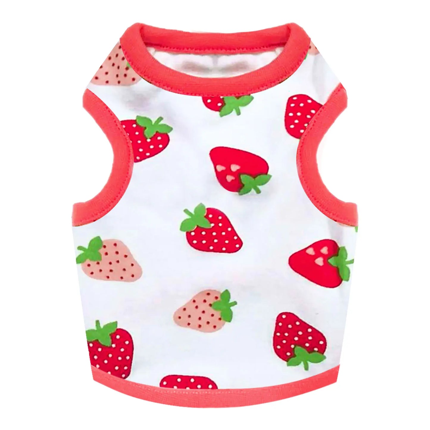 Summer Dog Vest Cute Cartoon Print Breathable Thin T-Shirt for Small Medium Dog Fashion Chihuahua Yorkshire Vest Pet Clothes