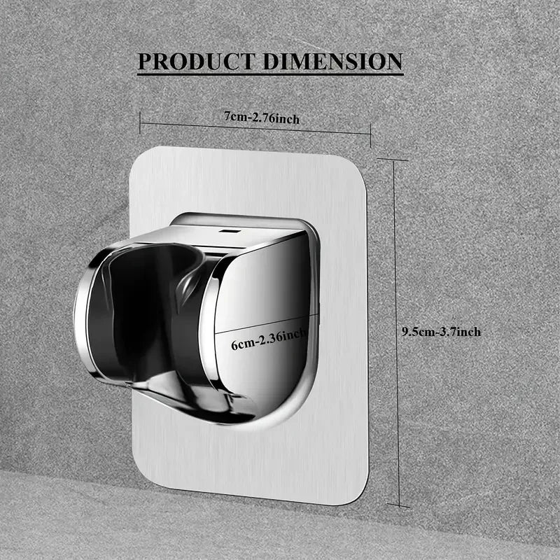 1Pcs Universal Showerhead Holder Wall Mounted Punch Free Adjustable Bathroom Accessory