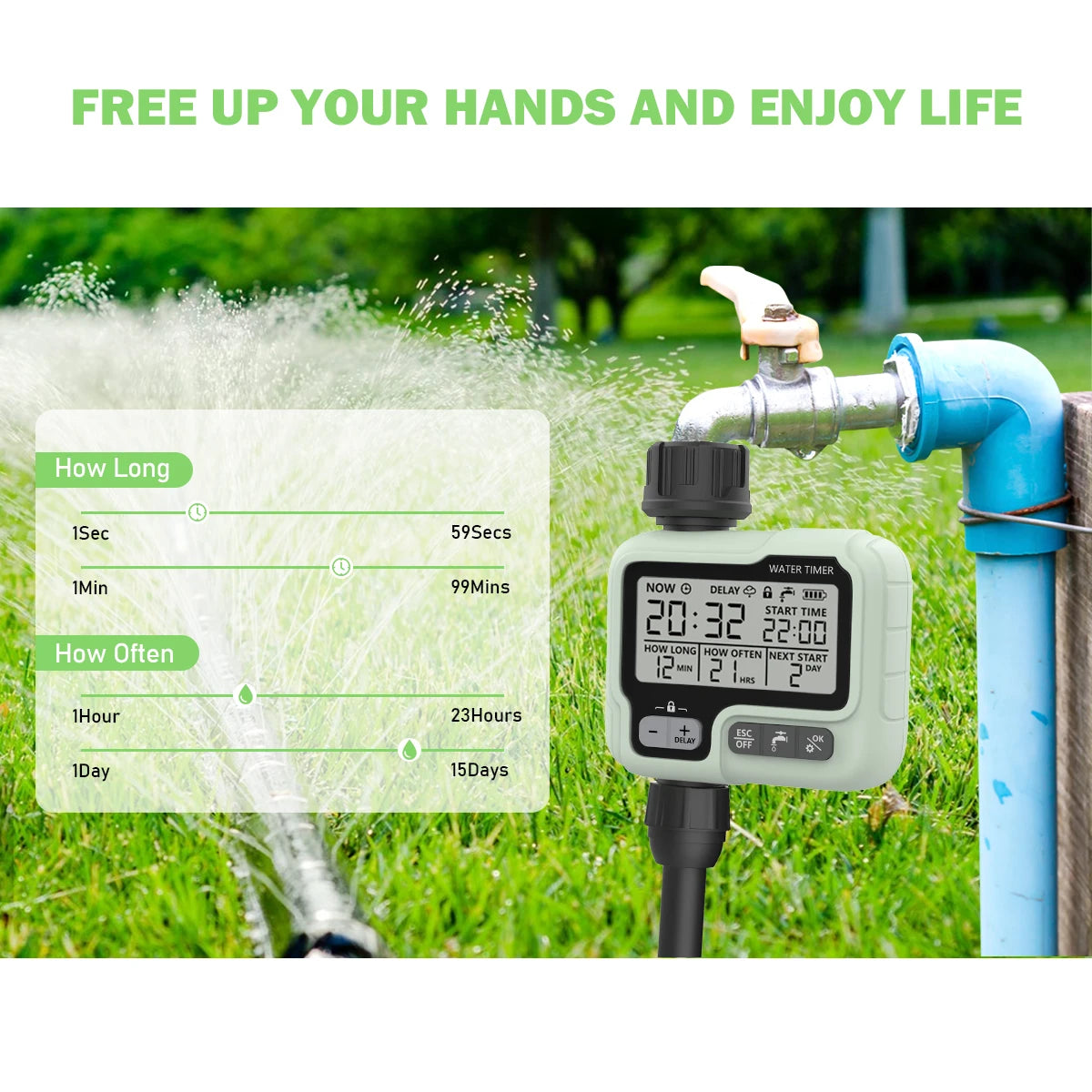 HCT-322 Automatic Water Timer Digital Irrigation Machine