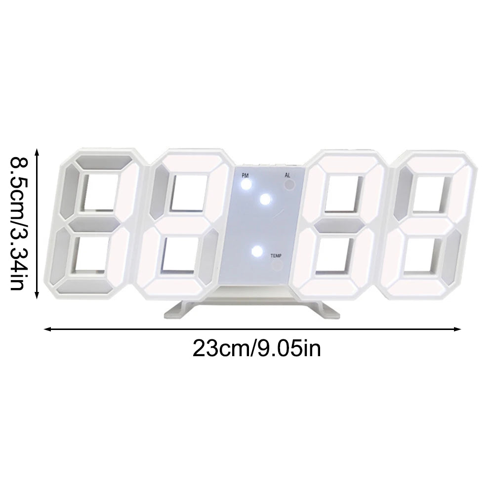 1PC 3D Digital Clock Multi-Functional Large Screen Gift