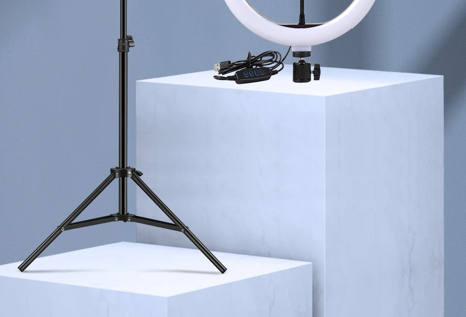10inch Selfie Ring Light with Tripod for Video Recording