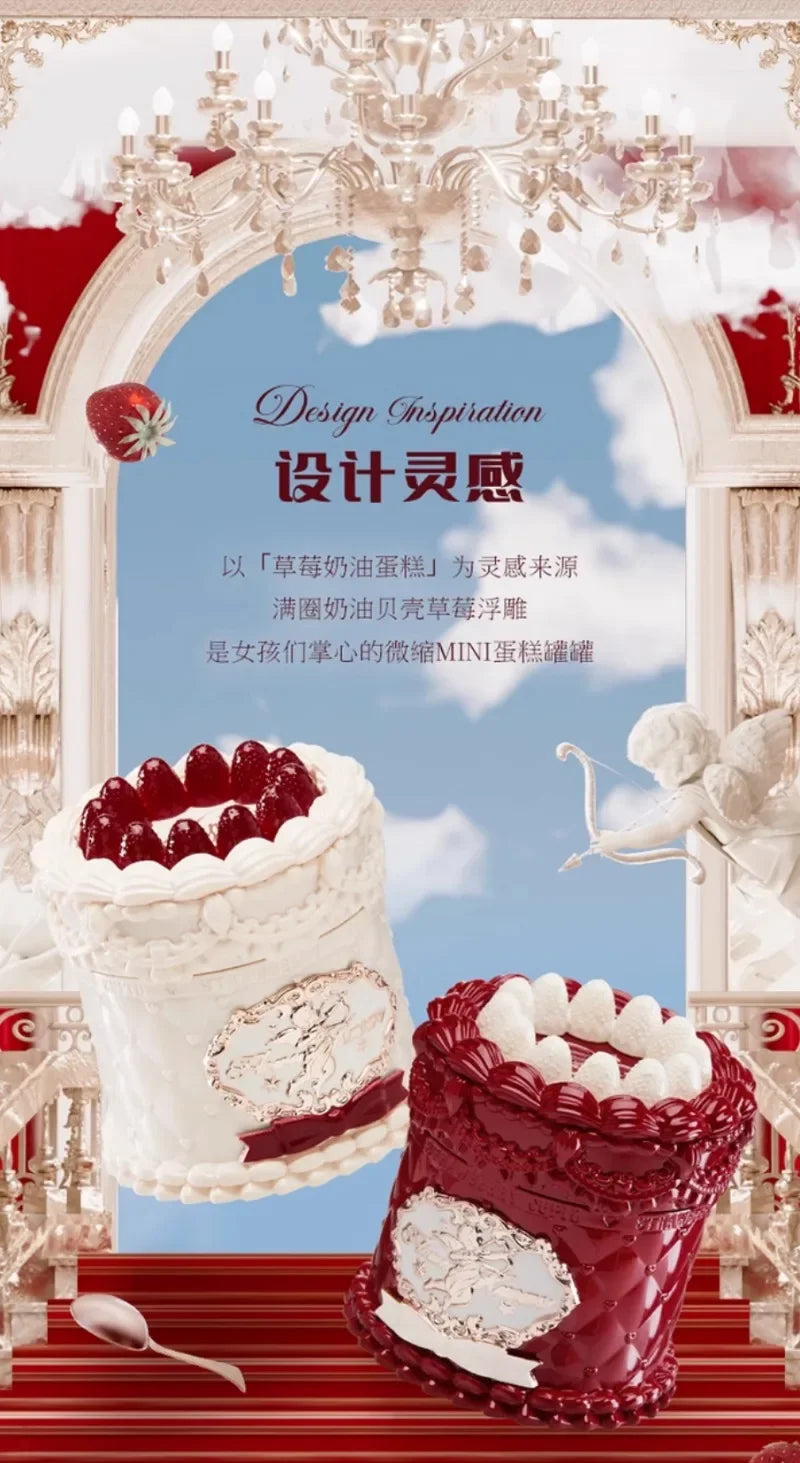 Flowerknows Strawberry Cupid Matte Velvet Lipstick Cake Lip Mud Lip Gloss Lip Cream for Women