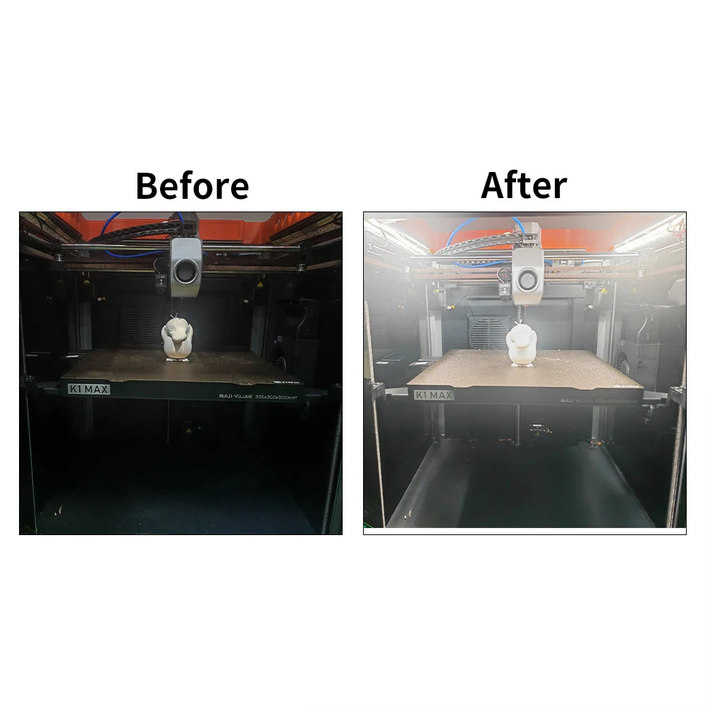 For Creality K1 K1max Upgraded LED Light Strip 24V Bright Lamp