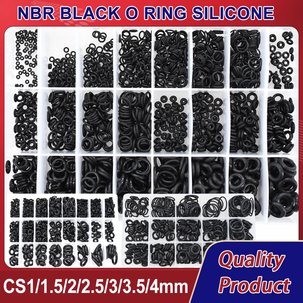 CS1-4 NBR Black O Ring Silicone Rubber Gaskets High Temperature Corrosion Resistant Oil Seal O-Rings for Plumbing and Automotive Applications