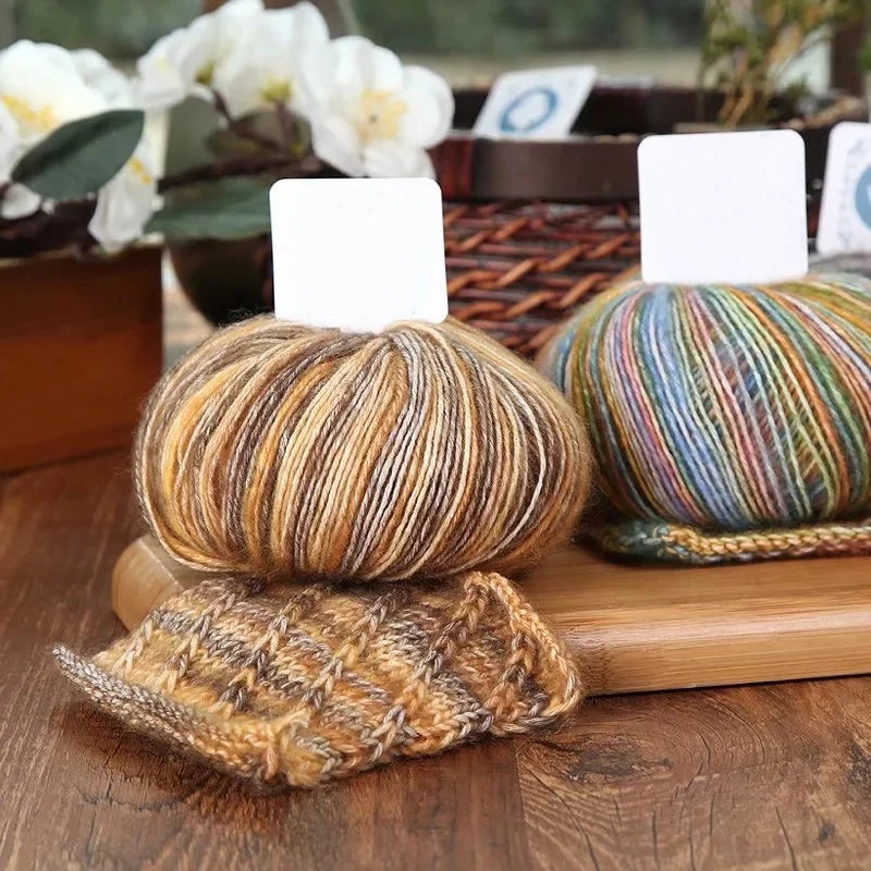 50g/Ball Combed Cotton Gradient Yarn for Soft DIY Knitting