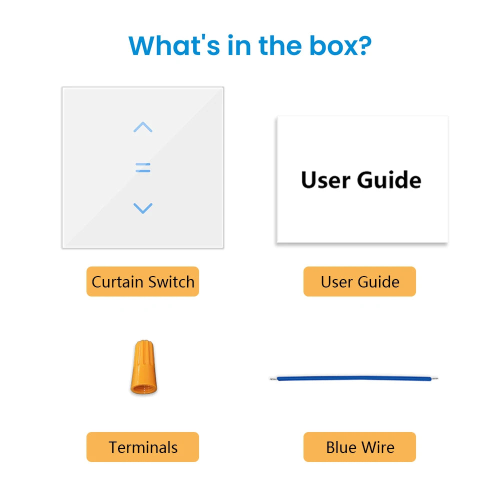 LoraTap Tuya Smart Life WiFi Cortinas Persianas Interruptor Persianas enrollables Interruptor de motor Estilo de luz de fondo Google Home Alexa Control de voz