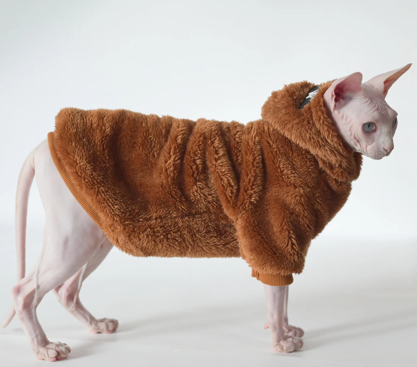 Hairless Cat Clothes Thick and Warm Winter Apparel for Sphynx, Devon Cats and Small Dogs