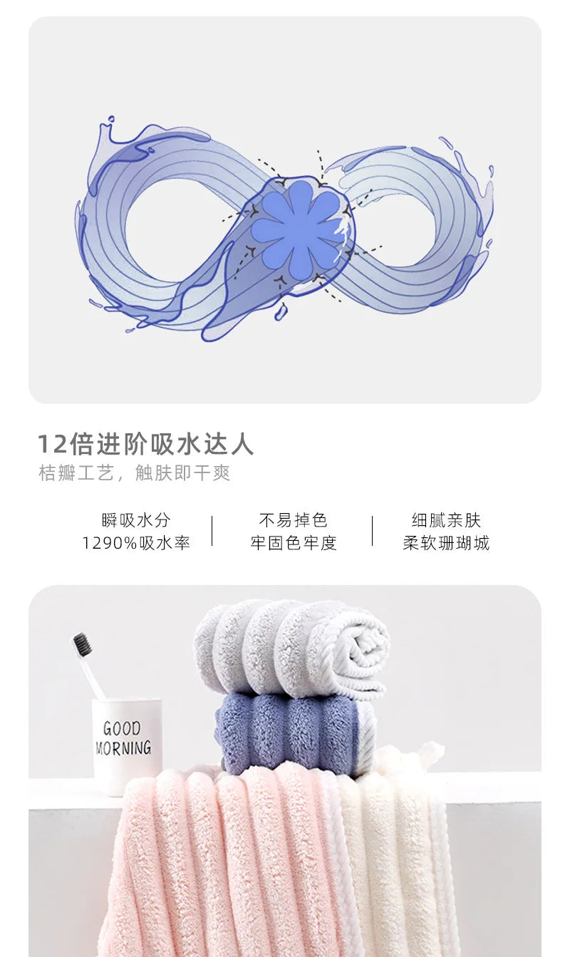 Dry Hair Cap for Women, Thickened Super Absorbent Towel