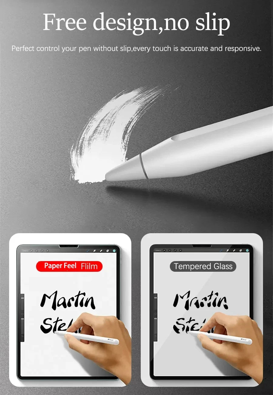 3 protectores de pantalla con tacto de papel para Samsung Galaxy Tab S7, S8, S9 Plus, Ultra A9, Samsung Tab S6 Lite, S7, S9 Fe, A8, A7, sin cristal