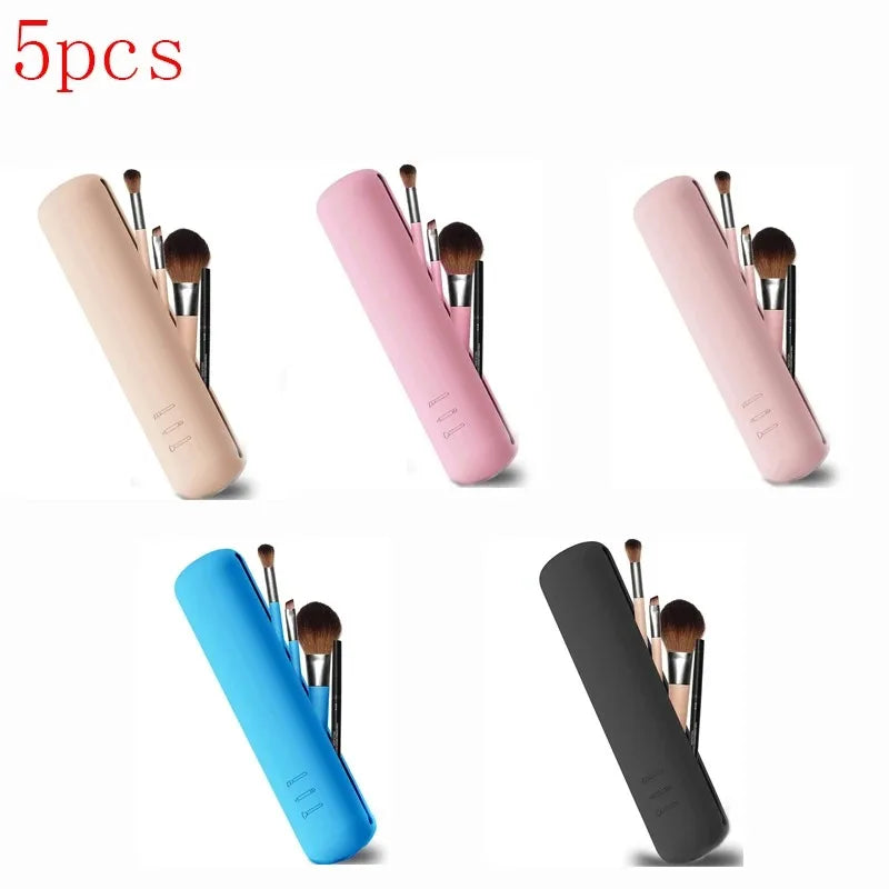 Silicone Makeup Bag Makeup Brush Pouch Organizer Travel Holder
