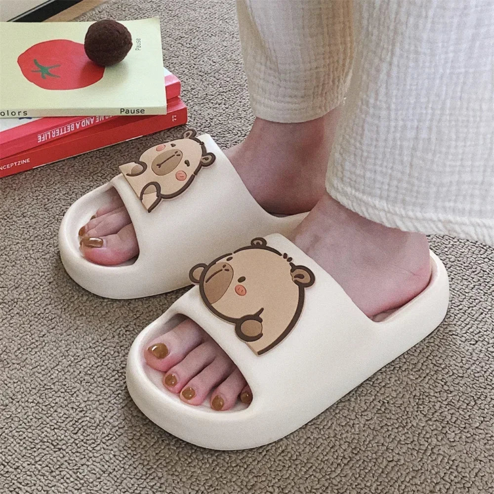 Home Slipper Women Capybara Cute Cloud Sandals Flip Flops