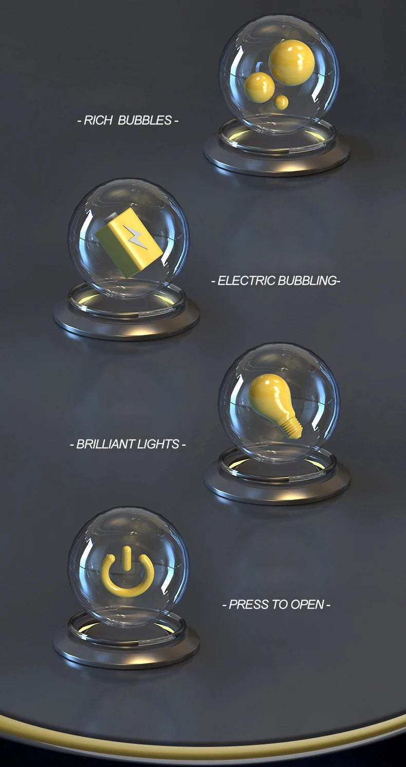 40 Hole Handheld Automatic Space Light Bubble Machine