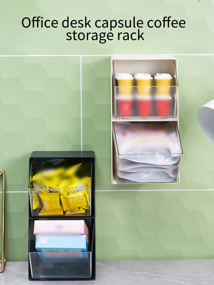 1PC Tea Bag Organizer Drawer Rack for Coffee and Cosmetics