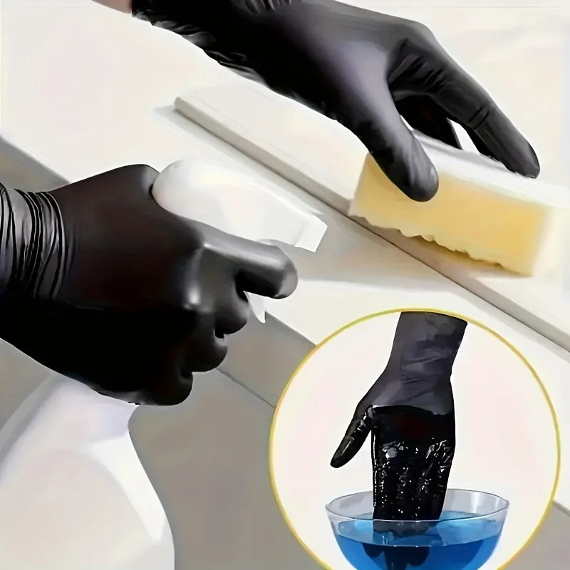 100PCS Disposable Durable Cleaning Gloves for Kitchen Tattooing Hair Dyeing
