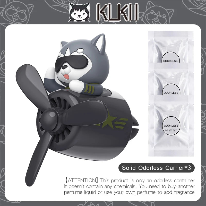 Odorless Ornament Pilot Airplane Fan Car Air Freshener Clip