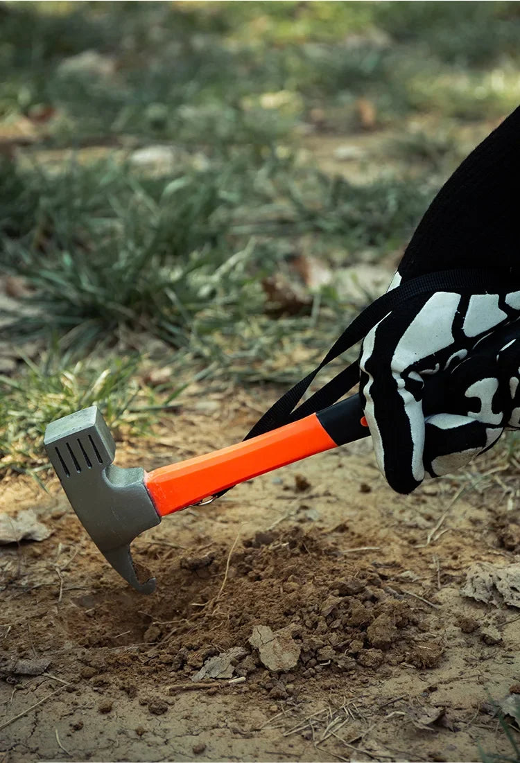 Outdoor Camping Tent Nail Hammer Cast Iron Safety Tool