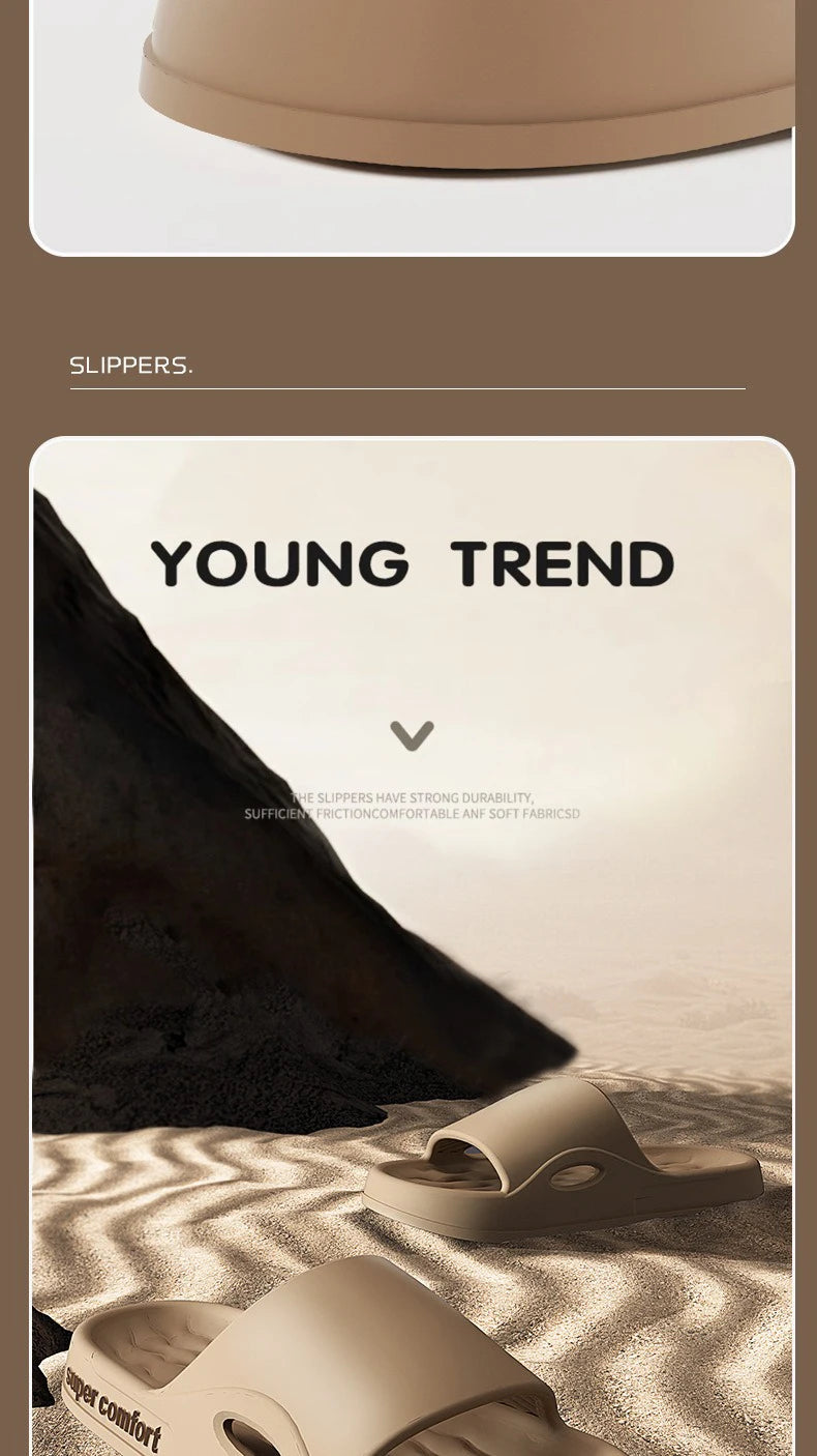 Fashion Men's Summer Lightweight EVA Indoor Outdoor Sandals Slides