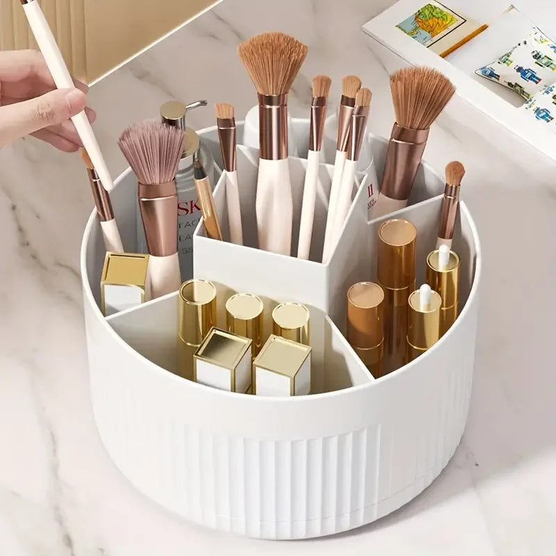 360 Rotating Makeup Storage Box Organizer Large Capacity