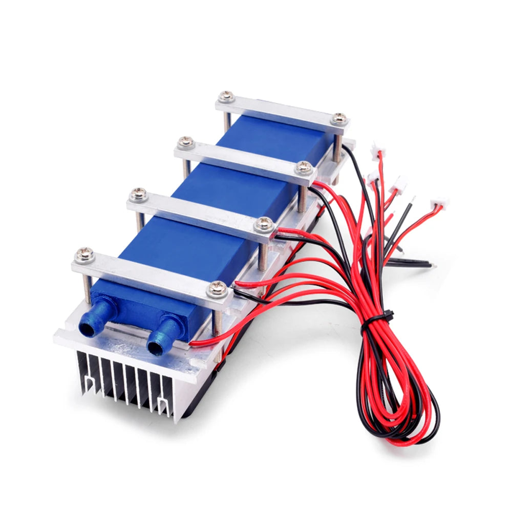 Refrigerador termoeléctrico Peltier de 288 W/144 W, 12 V CC, 30 A/15 A, sistema de refrigeración de semiconductores, bricolaje para ventilador de aire acondicionado