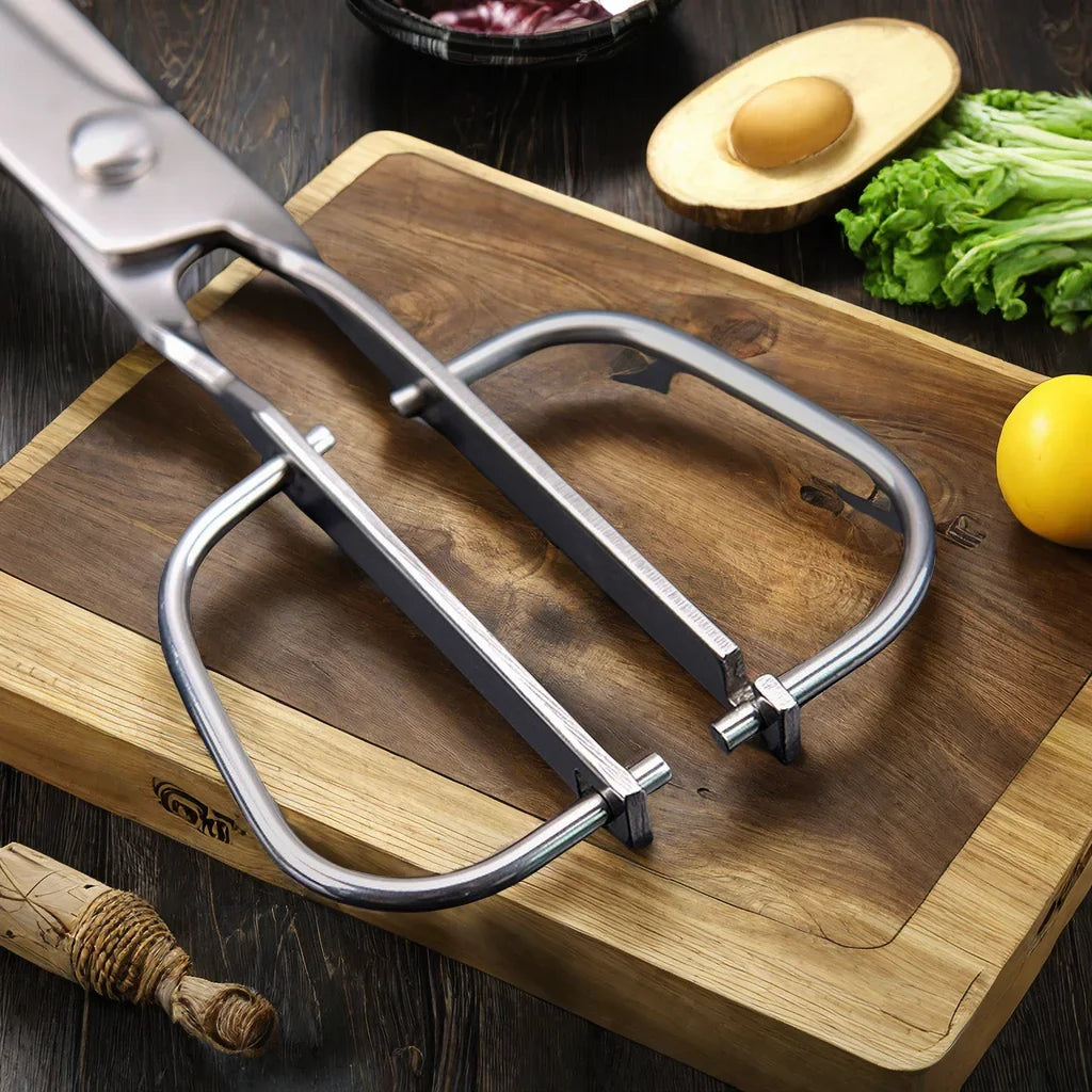 High Quality All Steel Kitchen Scissors with Detachable Stainless Steel Blades Multi Purpose Barbecue and Food Cutting Shears