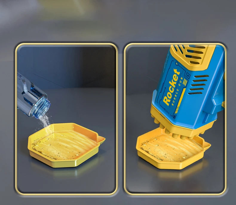 40 Hole Handheld Automatic Space Light Bubble Machine