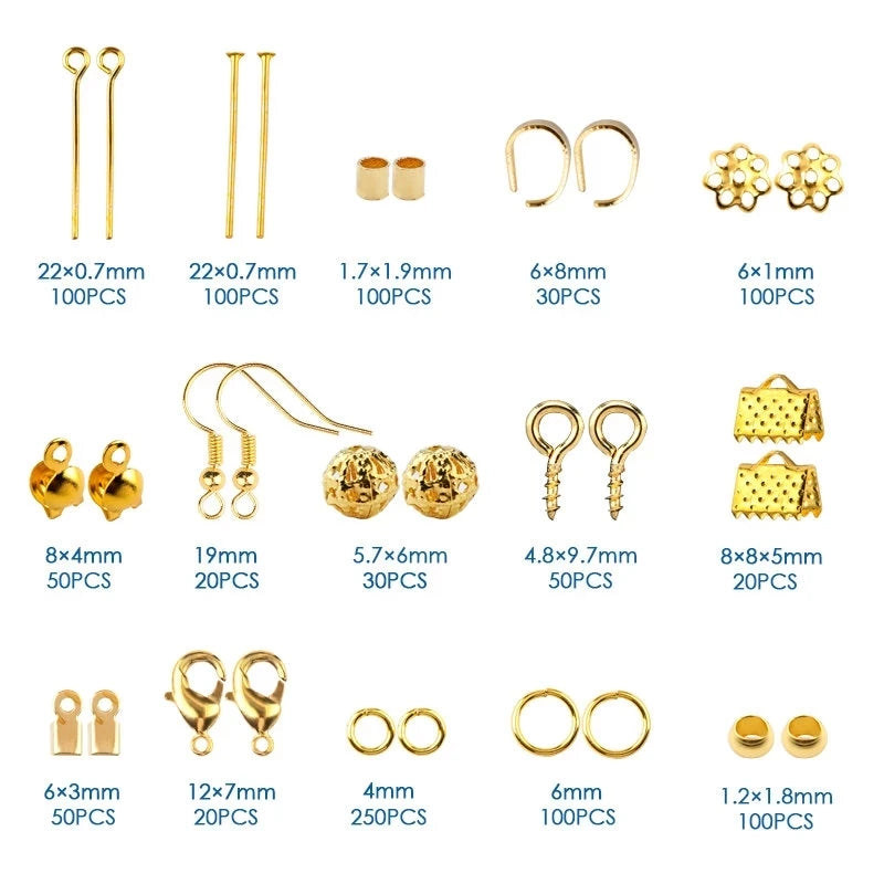 Jewelry Making Supplies Kit with Tools, Copper Wires and Findings