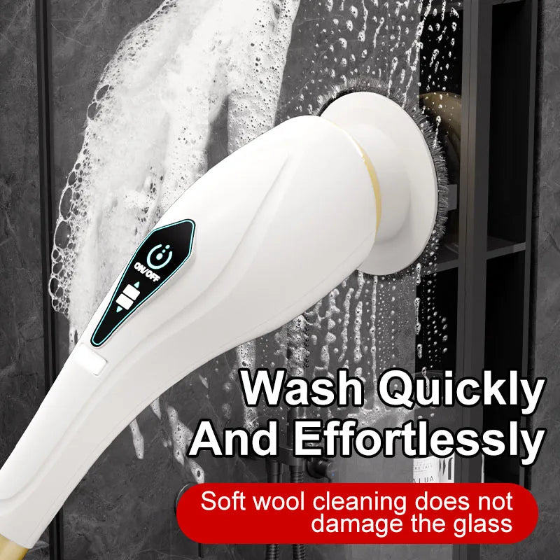 Xiaomi 8 in 1 Electric Cleaning Brush Multifunctional Portable Household Tool with LED Display for Kitchen and Bathroom Cleaning