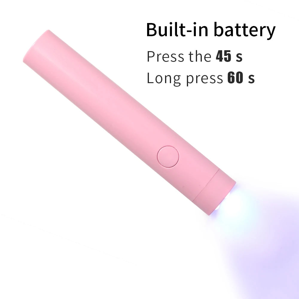 LULAA Handheld UV Light For Gel Nails Dryer Portable Lamp