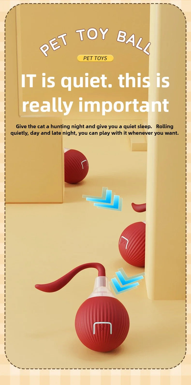 Cat Toys Interactive Ball Electronic Automatic Rolling Magic Ball