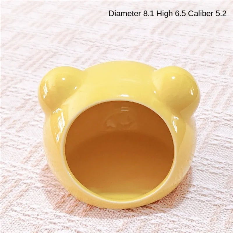 Ceramic Hamster Nest Summer Cooling Pet Ice House Ceramic Nest Dutch Pig Golden Bear Sleeping Nest Ceramic SummerHouse NewDesign