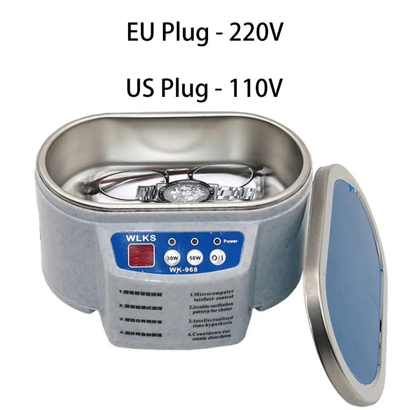 30/50W Digital Ultrasonic Cleaner Bath for Jewelry Glasses Circuit Boards
