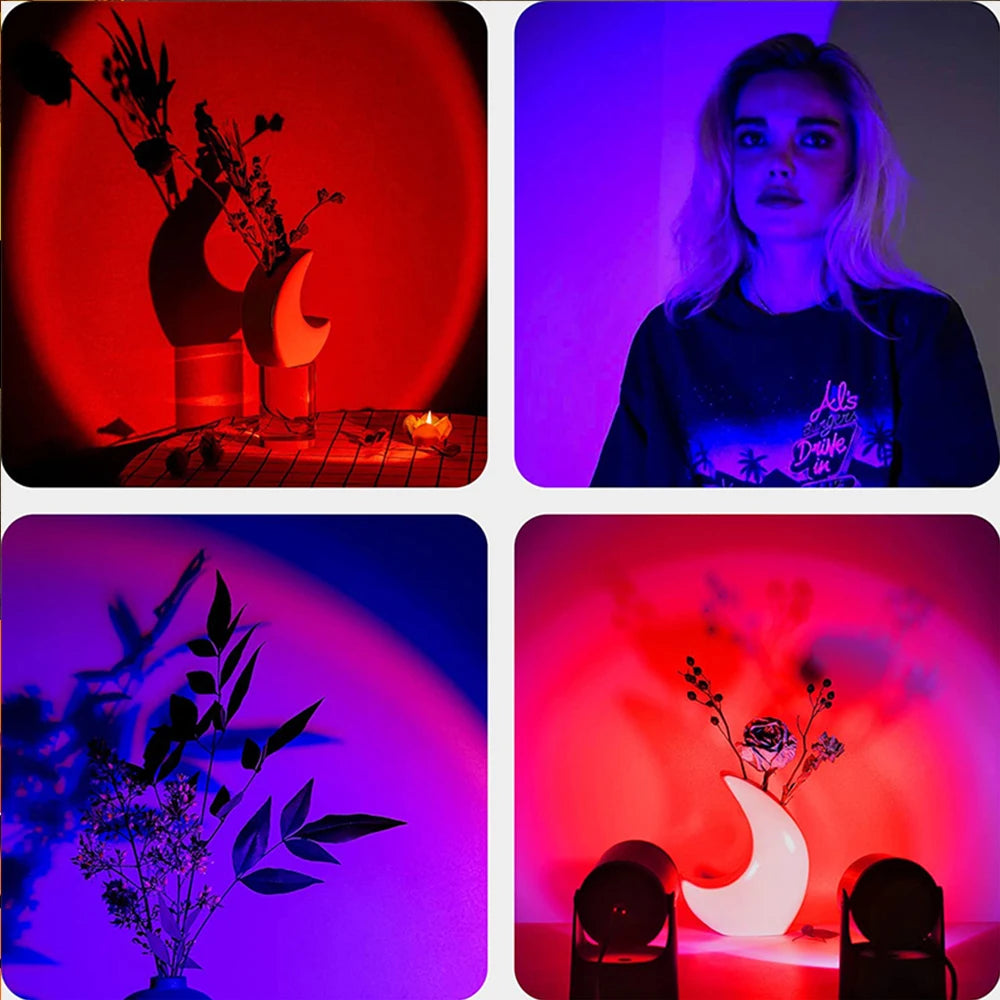 USB 5V Tuya Smart Sunset Lamp Night Light Projector Gift