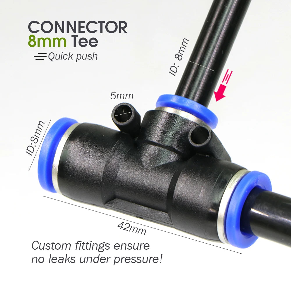 30M to 5M DIY Universal Sprayer Kit with 8mm Hose for Patio Misting Cooling System and Garden Plant Irrigation