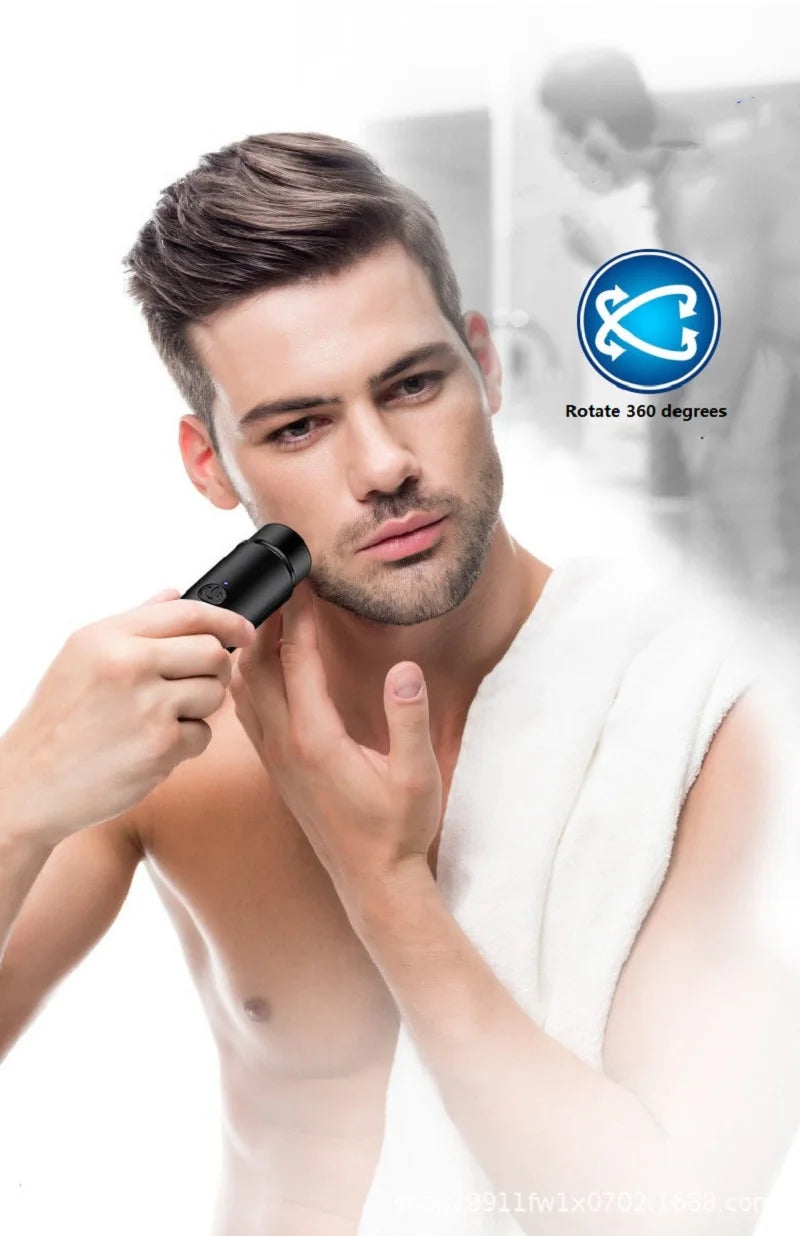 Portable Mini Electric Shaver Razor USB Rechargeable Hair Trimmer for Home Travel Use