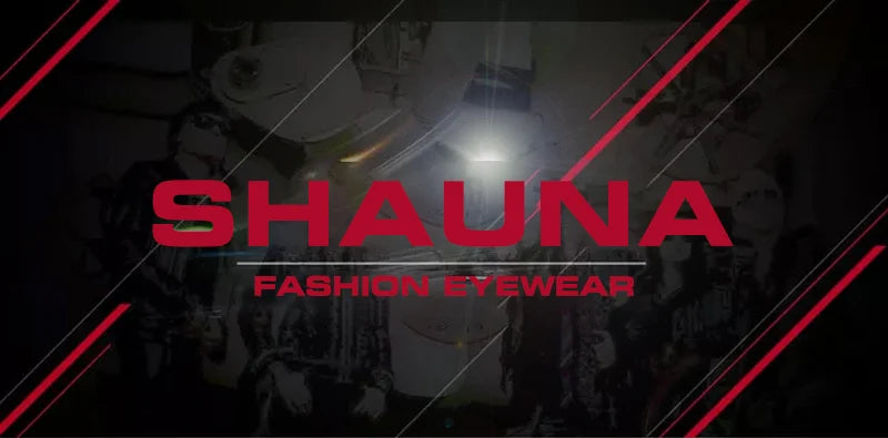 SHAUNA Fashion Metal Leopard Rimless Sunglasses UV400 Shades